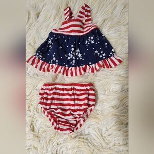 Cat & Jack Red and Blue Star Swim Diaper Cover